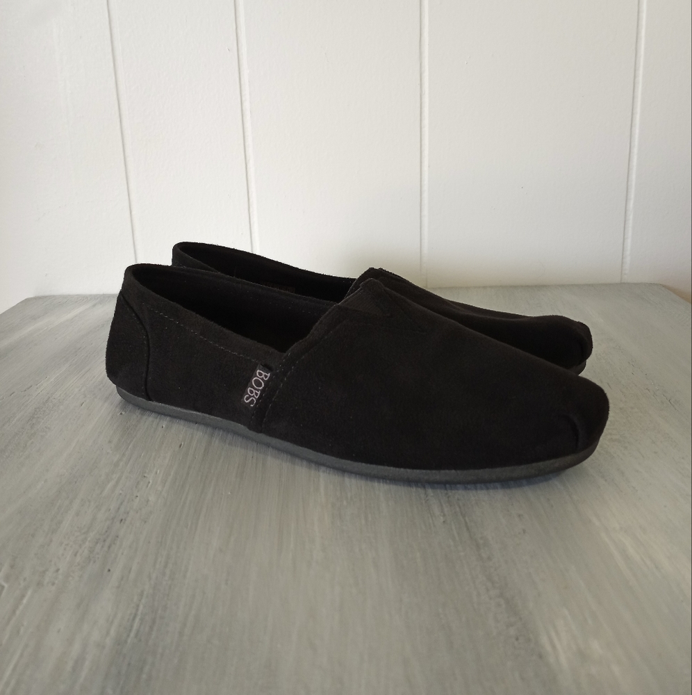 Bobs From Skechers Suede Flats Slip On Women's Size 8
